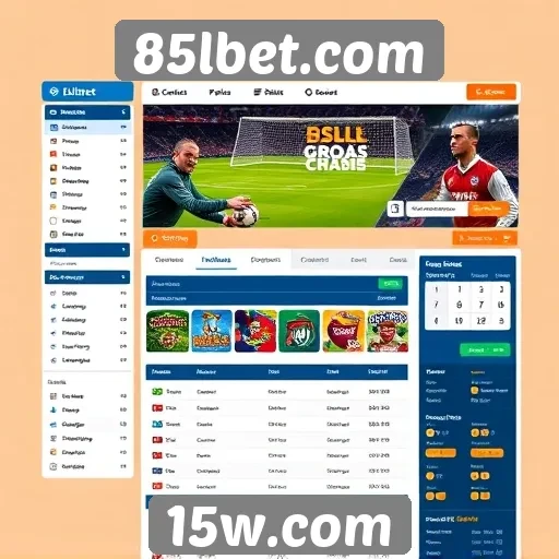 Acessibilidade e design do site 85lbet.com